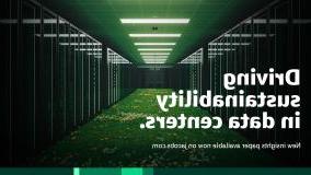 Driving sustainability in data centers banner